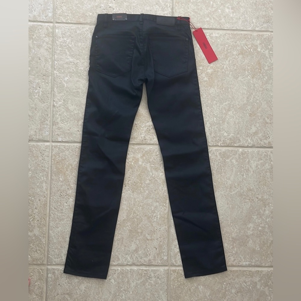 HUGO BOSS black jeans men 30W 34L slim straight fit NWT